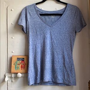 Blue heather v neck